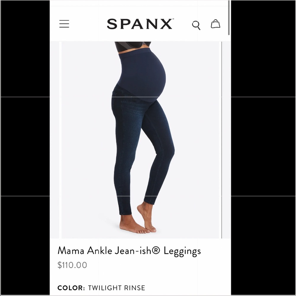 Spanx Pregnancy Skinny Jeans Size M
